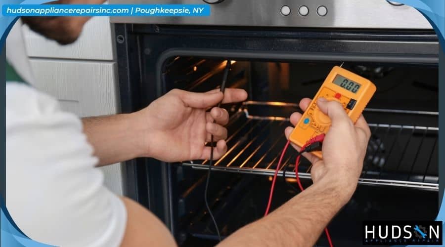 Replacement of a shorted electric oven bake element